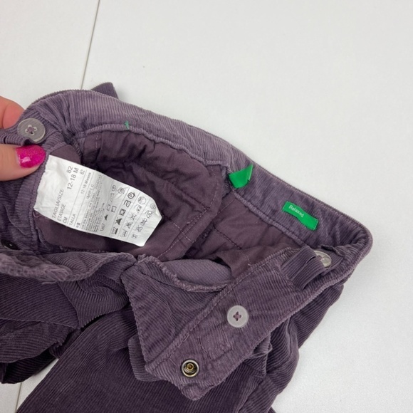 United Colors of Benetton Girls Relaxed Fit Corduroy Pants in Purple Sz 82 - Picture 5 of 5
